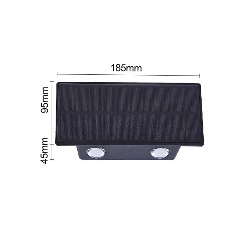 LumaWind - Zonne-energie Balkonlamp voor Stijlvolle Buitenverlichting