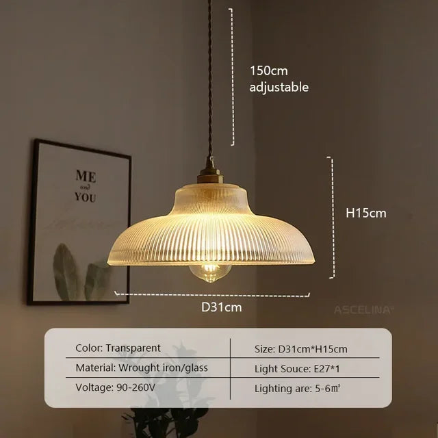 IceLuxe - Moderne Glazen Hanglamp voor Elegante Verlichting