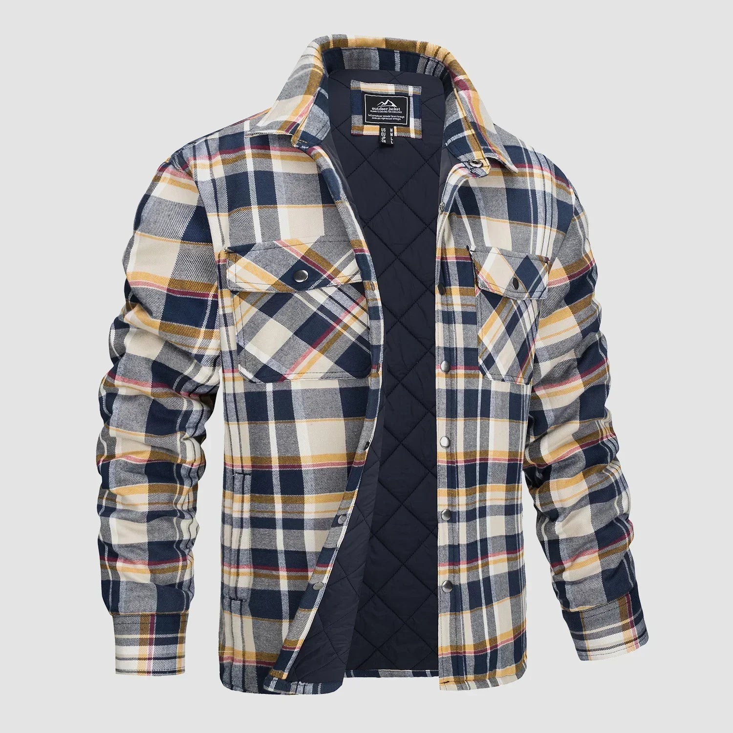Niels Flanellen Luxe Jas voor Heren | Comfortabele en Stijlvolle Flaneljas