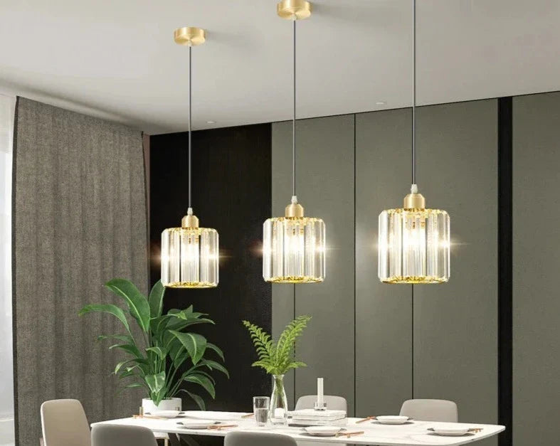 CrystalLux - Moderne K9 Kristallen Pendellamp voor Luxe Verlichting