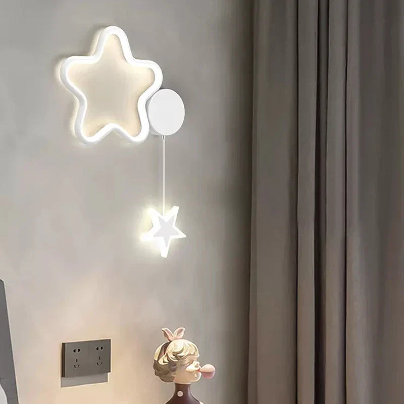 DreamGlow - Wolk, Ster en Maan LED Wandlamp | Sfeervolle Verlichting voor Kinderkamers