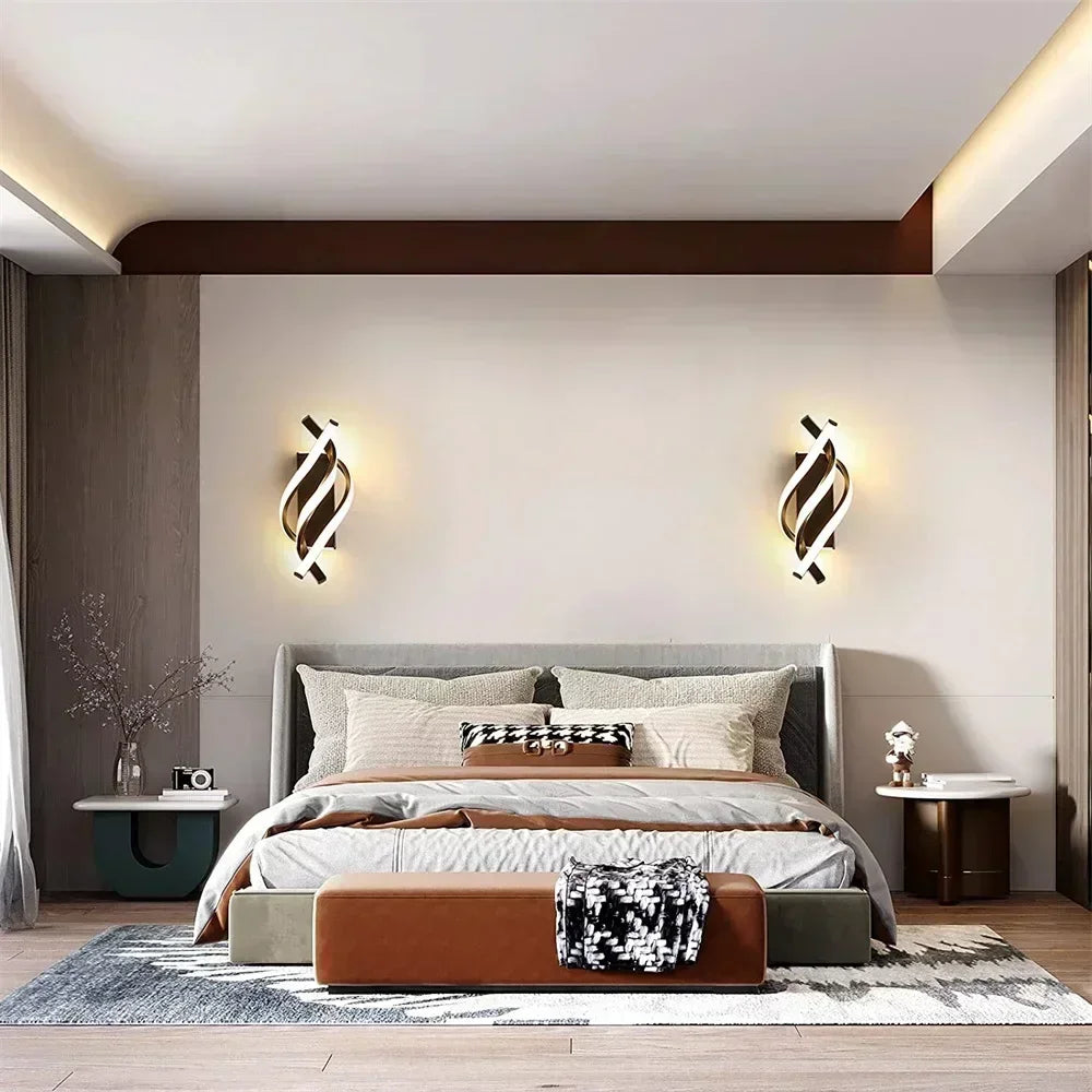 SpiraGlow - Moderne Spirale LED Wandlamp | Stijlvolle Verlichting voor Woonruimtes