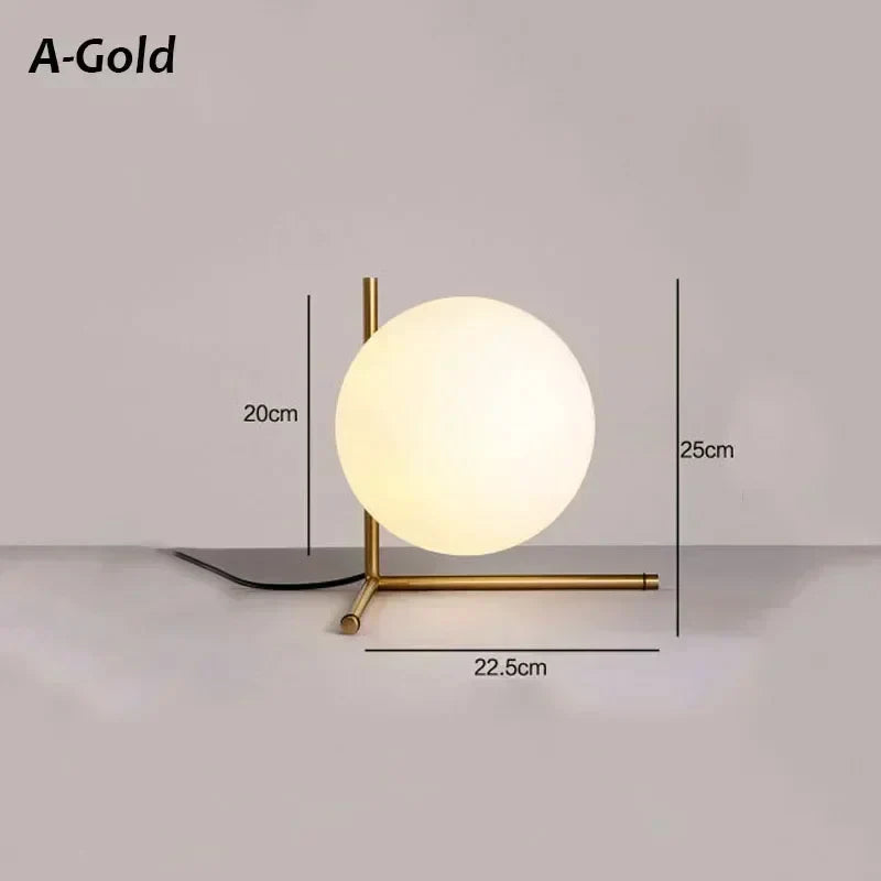 MetroGlow - Eigentijdse Strakke Glazen Tafellamp voor Elegante Verlichting