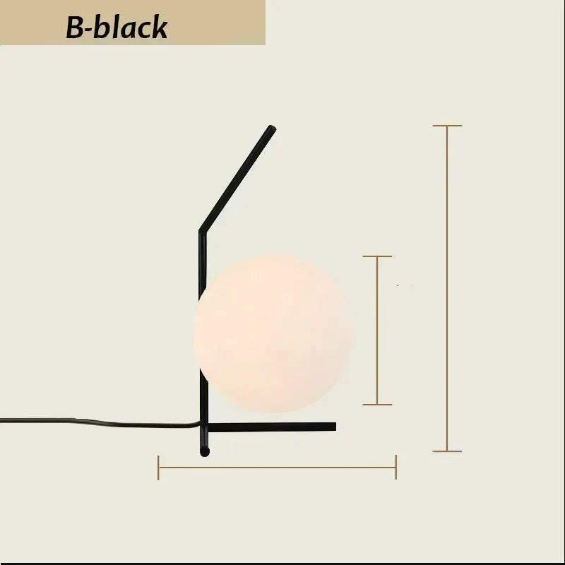 MetroGlow - Eigentijdse Strakke Glazen Tafellamp voor Elegante Verlichting