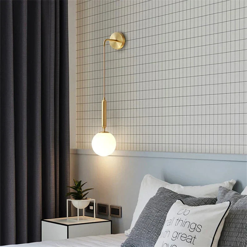 GlassEclipse - Moderne Glazen Wandlamp | Stijlvolle Verlichting voor Woon- en Slaapkamers