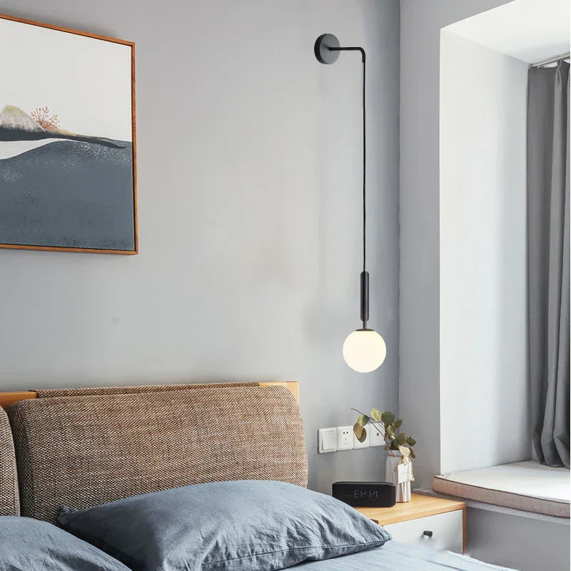 GlassEclipse - Moderne Glazen Wandlamp | Stijlvolle Verlichting voor Woon- en Slaapkamers