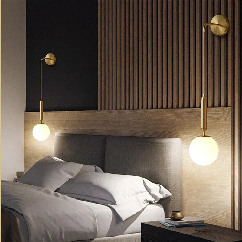 GlassEclipse - Moderne Glazen Wandlamp | Stijlvolle Verlichting voor Woon- en Slaapkamers