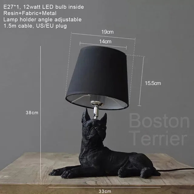 PuppyDesign - Art Deco Puppy Tafellamp | Stijlvolle Decoratieve Lamp voor Elke Interieurstijl