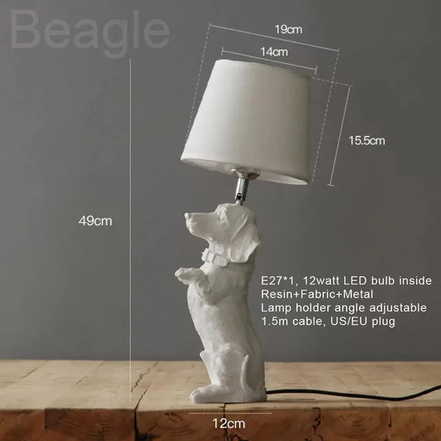 PuppyDesign - Art Deco Puppy Tafellamp | Stijlvolle Decoratieve Lamp voor Elke Interieurstijl