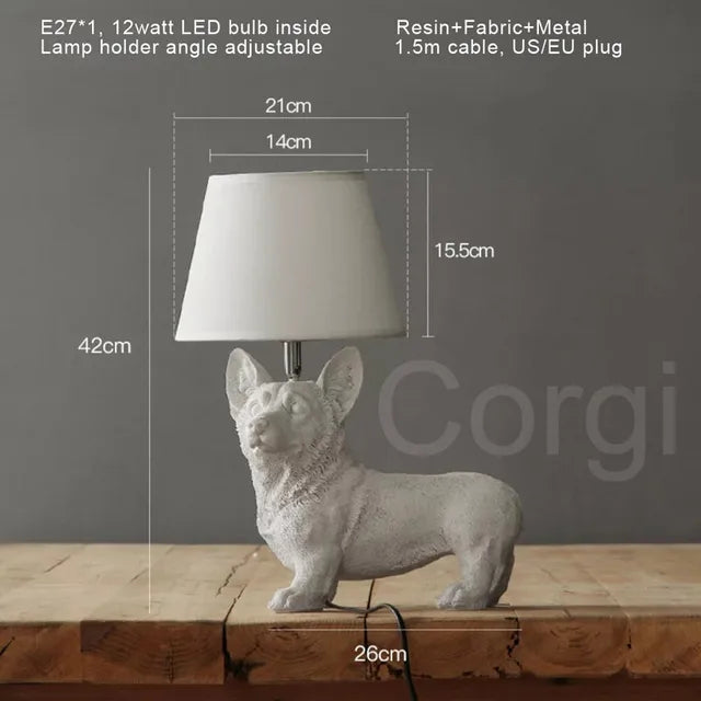 PuppyDesign - Art Deco Puppy Tafellamp | Stijlvolle Decoratieve Lamp voor Elke Interieurstijl