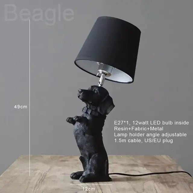 PuppyDesign - Art Deco Puppy Tafellamp | Stijlvolle Decoratieve Lamp voor Elke Interieurstijl