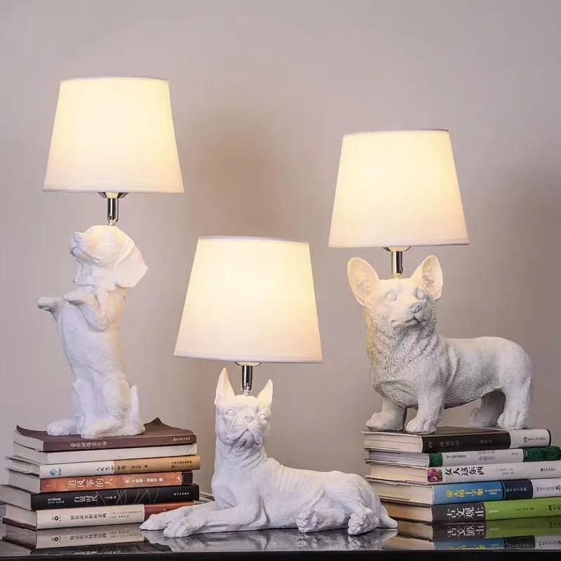 PuppyDesign - Art Deco Puppy Tafellamp | Stijlvolle Decoratieve Lamp voor Elke Interieurstijl