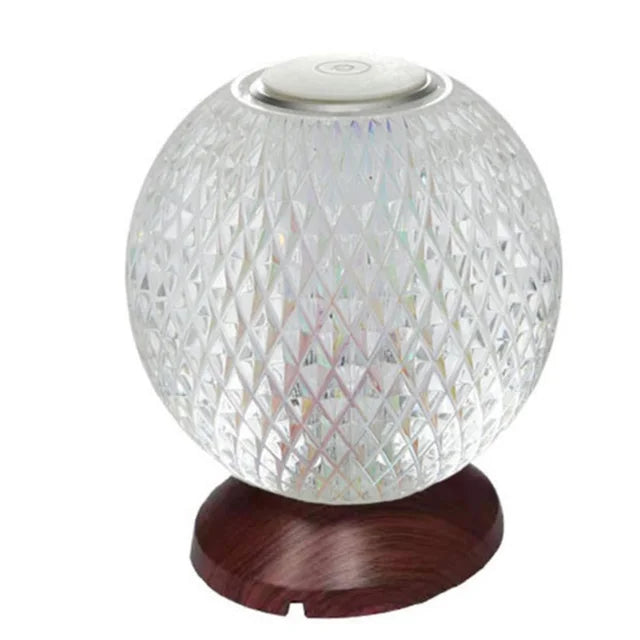 CrystalWave - Moderne Draadloze Kristallen Tafellamp voor Luxe Verlichting