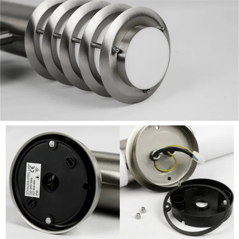 SteelBright - Moderne Roestvrijstalen Wandlamp voor Buiten