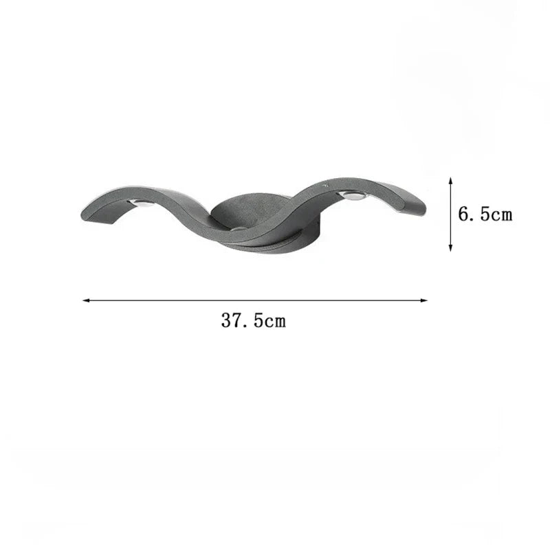 LumaBright - Moderne LED Wandlamp voor Stijlvolle Buitenverlichting