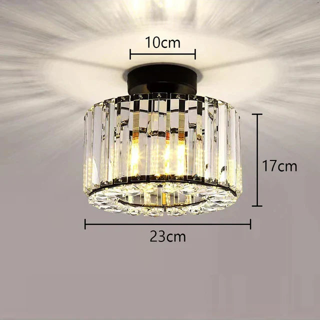 CrystalLux - Luxe Kristallen Plafondlamp voor Slaapkamer en Woonkamer