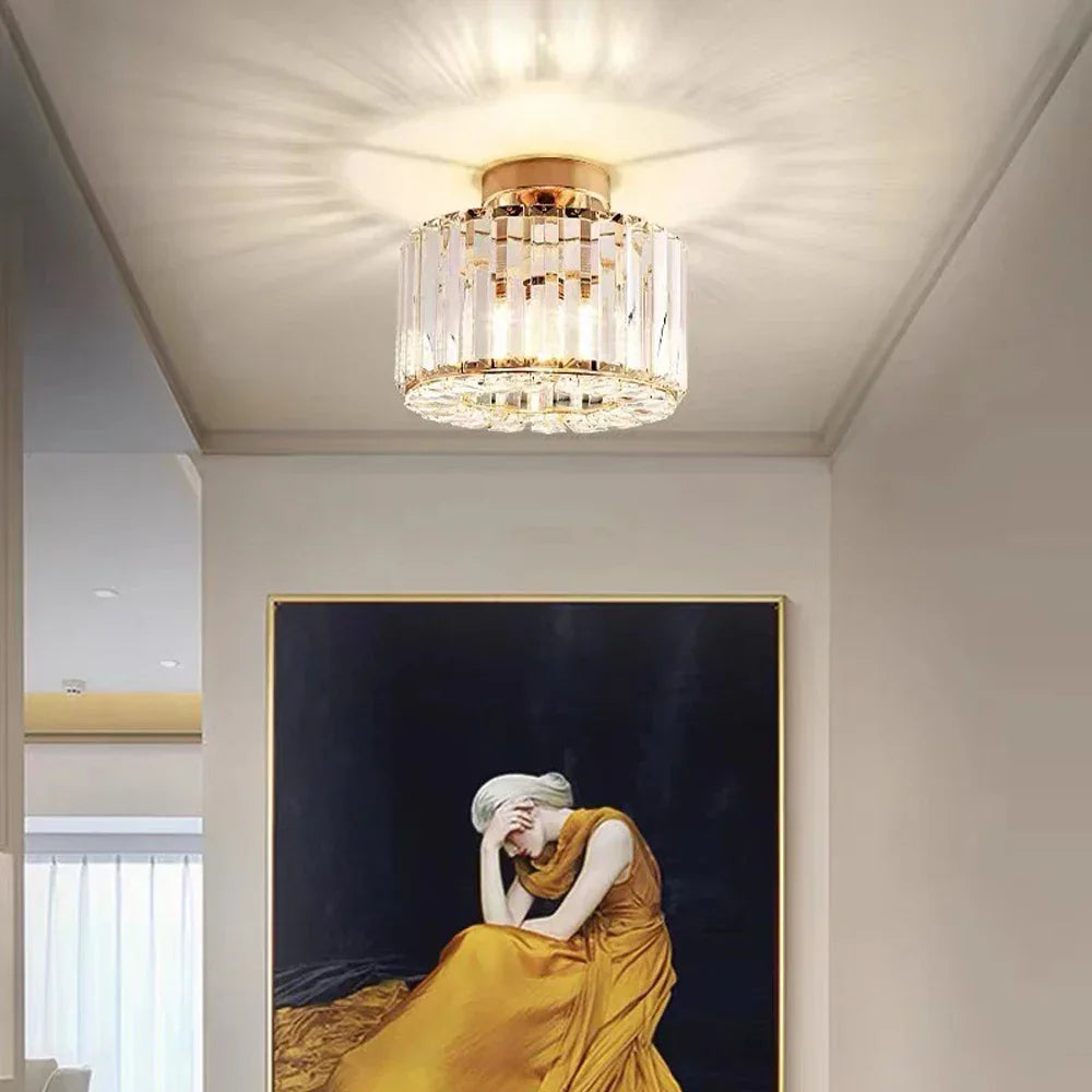 CrystalLux - Luxe Kristallen Plafondlamp voor Slaapkamer en Woonkamer