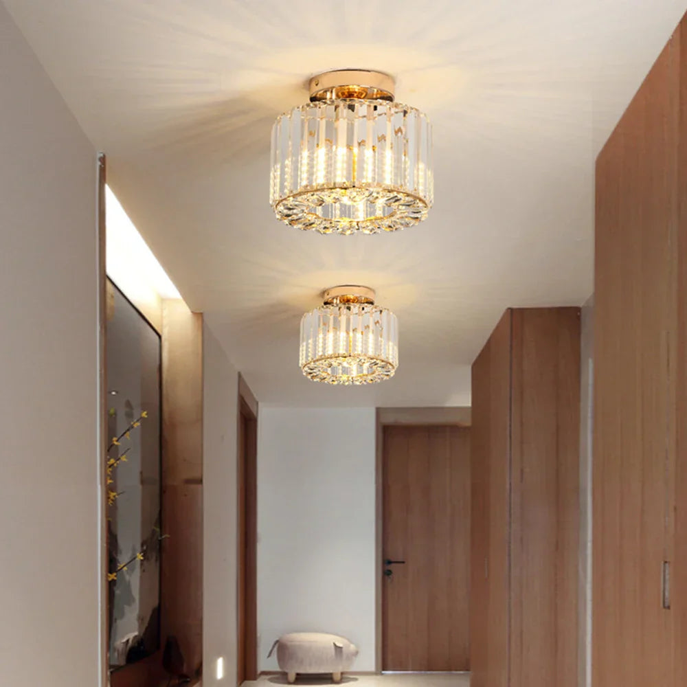 CrystalLux - Luxe Kristallen Plafondlamp voor Slaapkamer en Woonkamer