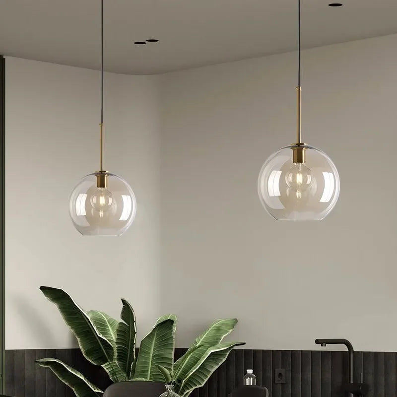 NordicLuxe - Scandinavische Hanglamp van Glas voor Stijlvolle Verlichting