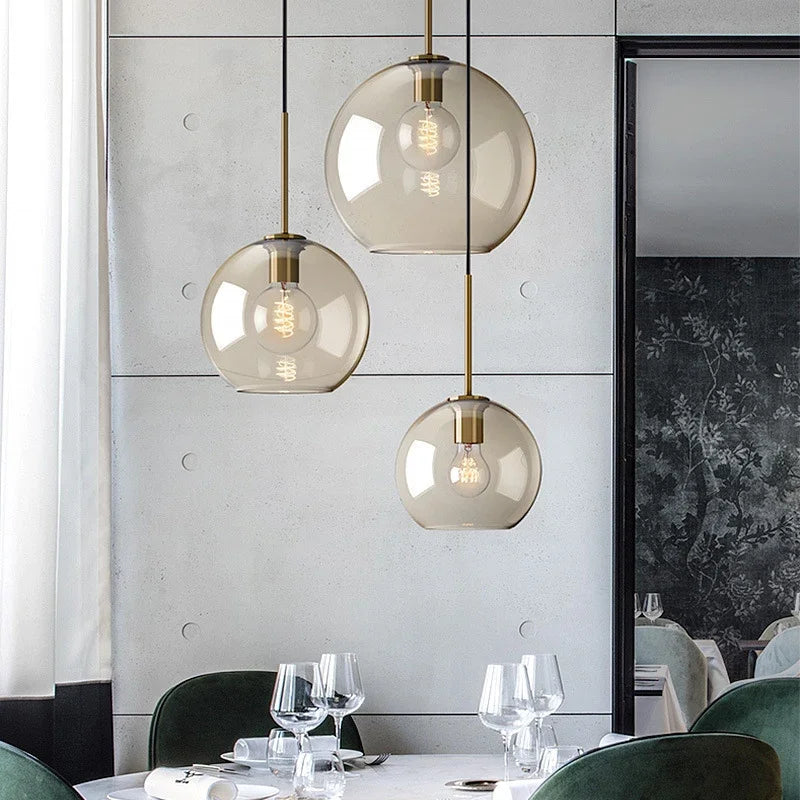 NordicLuxe - Scandinavische Hanglamp van Glas voor Stijlvolle Verlichting