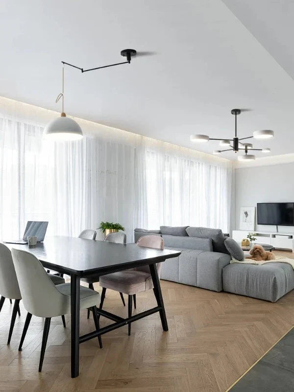 FlexiGlow Verstelbare Verlichtingsarmatuur - Moderne Draaibare Plafondlamp voor Woonkamer en Kantoor