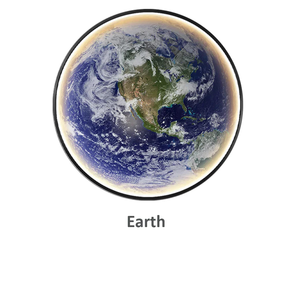 SterrenLicht - LED Maan Wandlamp met Astronaut Design