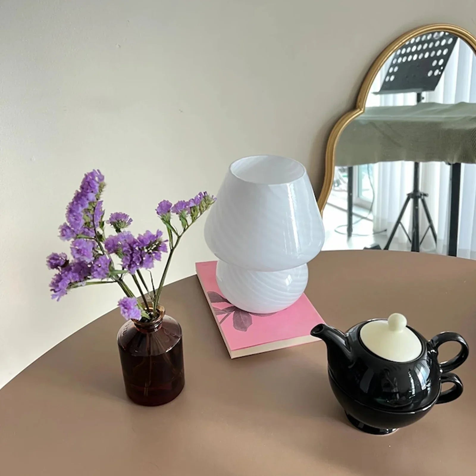 ZenLicht - Moderne Glazen Tafel- en Bureaulamp met Stijlvol Design