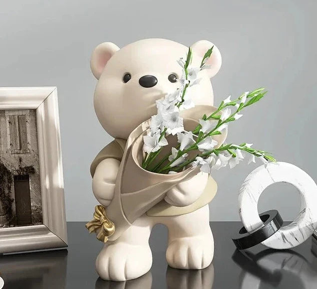 FloraBear - Bloemen Beer Decoratie | Charmant en Uniek Cadeau