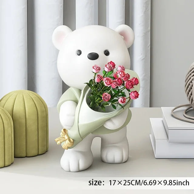 FloraBear - Bloemen Beer Decoratie | Charmant en Uniek Cadeau