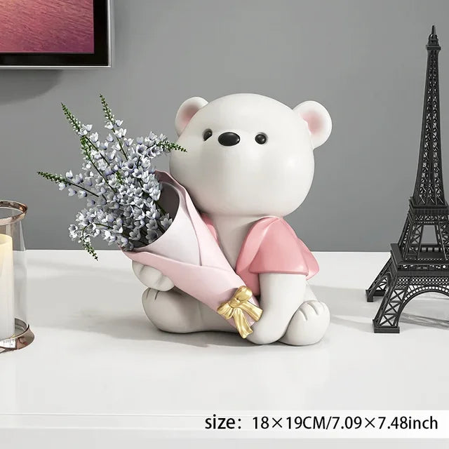 FloraBear - Bloemen Beer Decoratie | Charmant en Uniek Cadeau