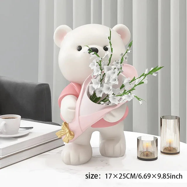 FloraBear - Bloemen Beer Decoratie | Charmant en Uniek Cadeau