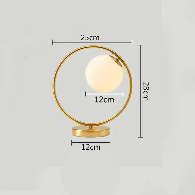 LumiSphere - Tafellamp met Elegante Glazen Bol