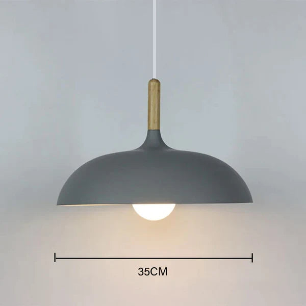 NordWood Plafondlamp - Scandinavische Plafondlamp in Noordelijk Eiken voor Woonkamer en Slaapkamer
