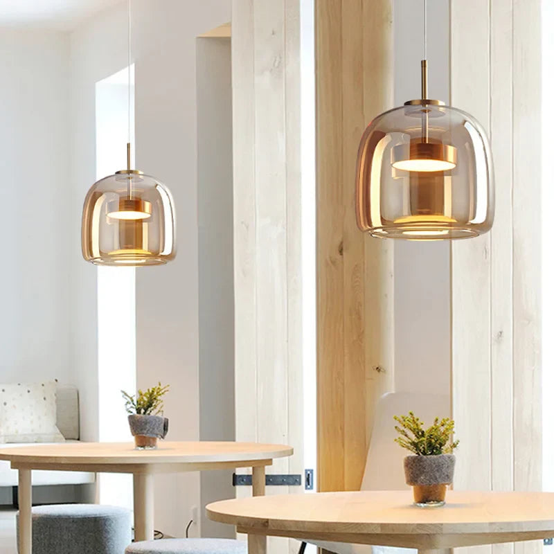 LumiClear - Minimalistische Glazen Hanglamp voor Stijlvolle Verlichting