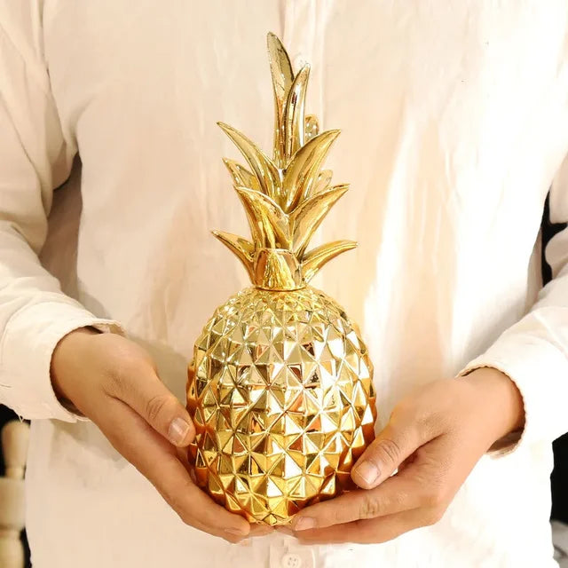 LuxePine - Gouden Ananas Woondecoratie | Elegant en Stijlvol Interieuraccessoire