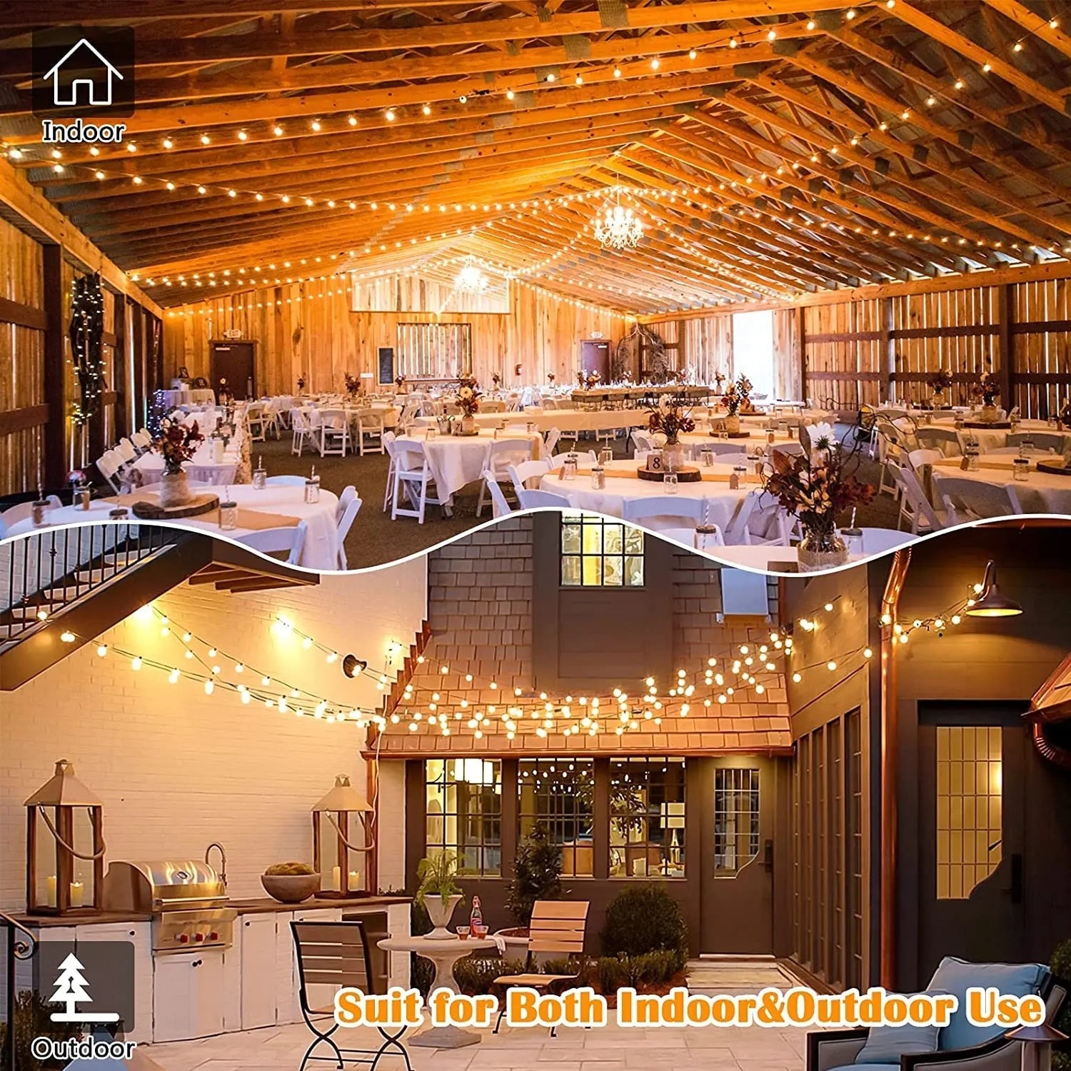 LumaTwinkle - Solar Buiten Lichtslingers voor Sfeervolle Verlichting