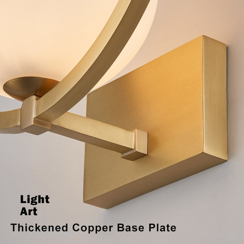 SphereGlow - Stijlvolle wandlamp met glazen bol en één enkele lichtbron