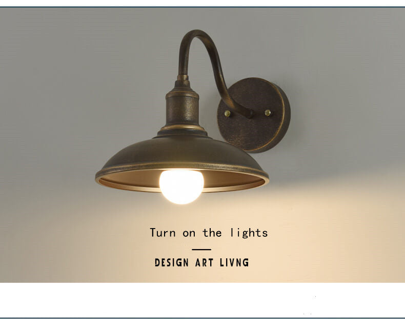 IronGlow - Retro buitenwandlamp met ijzeren lichtkoepel | Robuuste en stijlvolle verlichting