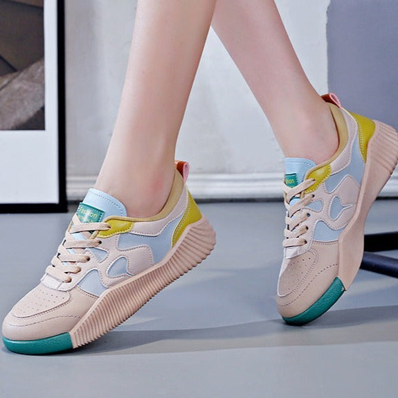 BrightStep Spectrum - Vrolijke Dames Sneakers met Extradikke Zool