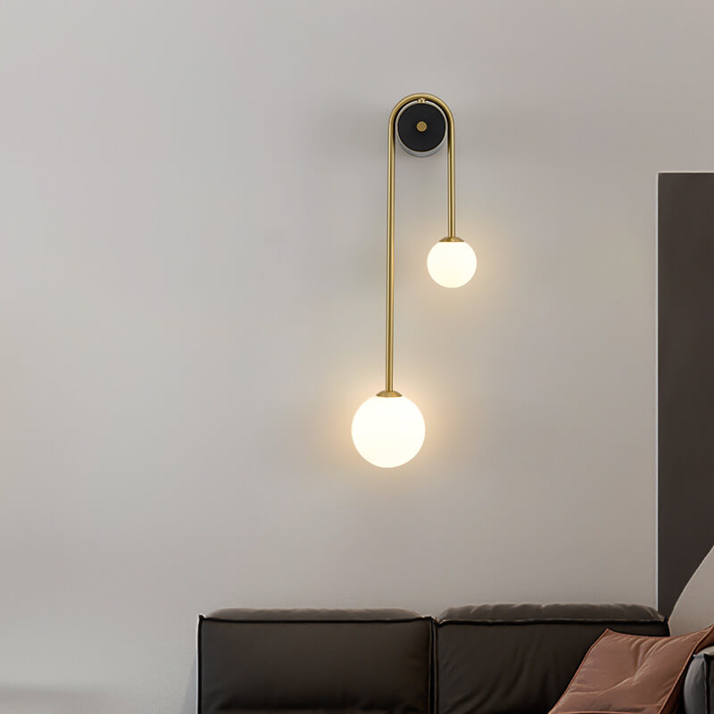 GlasLicht - Elegante Glazen Wandlamp met 2 Lichten | Modern Design voor Stijlvolle Verlichting