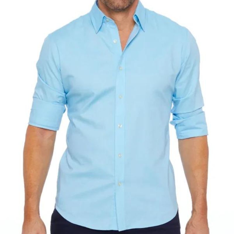 Lucas - Kreukvrije Blouse met Rits voor Heren – Stijlvol en Onderhoudsvriendelijk