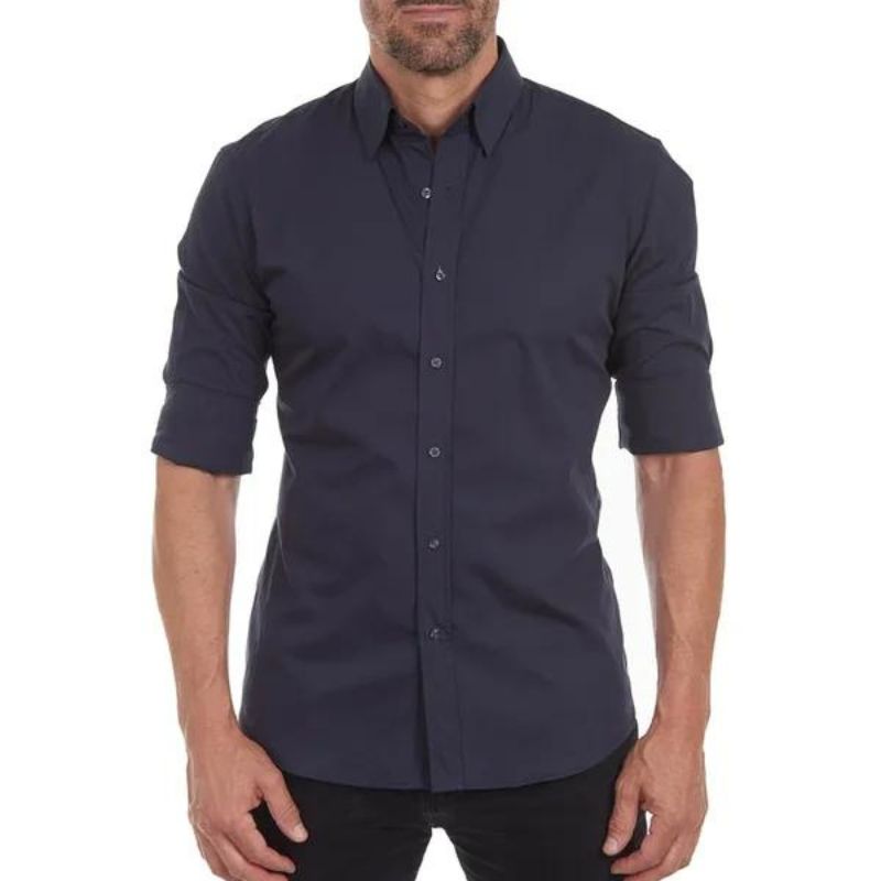Lucas - Kreukvrije Blouse met Rits voor Heren – Stijlvol en Onderhoudsvriendelijk