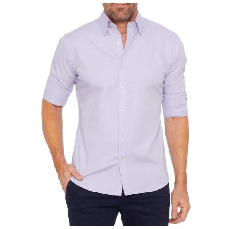 Lucas - Kreukvrije Blouse met Rits voor Heren – Stijlvol en Onderhoudsvriendelijk