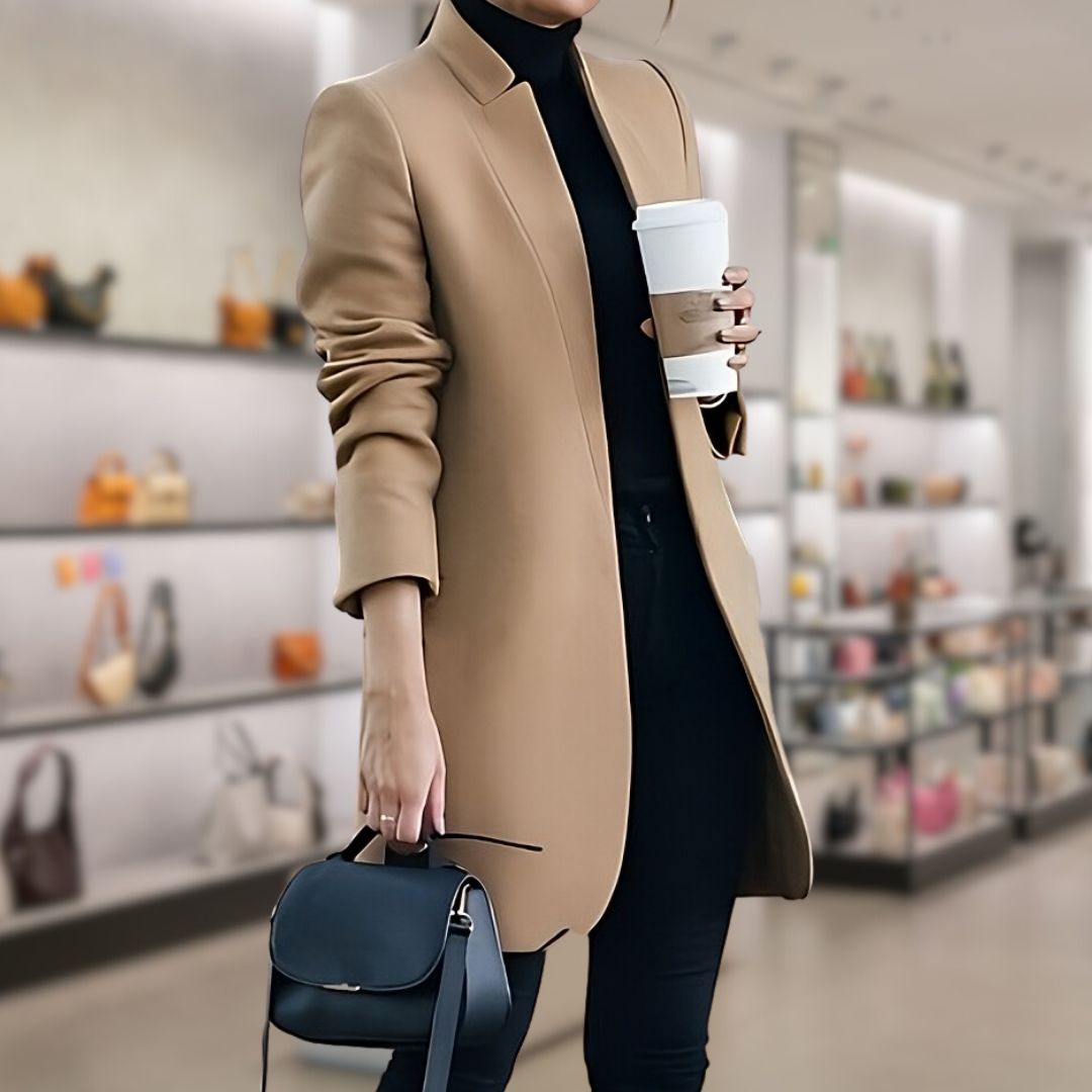 Claudine - Dames Herfst Winter Wolblazer - Stijlvol & Warm voor Koude Dagen