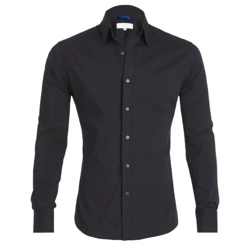 Lucas - Kreukvrije Blouse met Rits voor Heren – Stijlvol en Onderhoudsvriendelijk