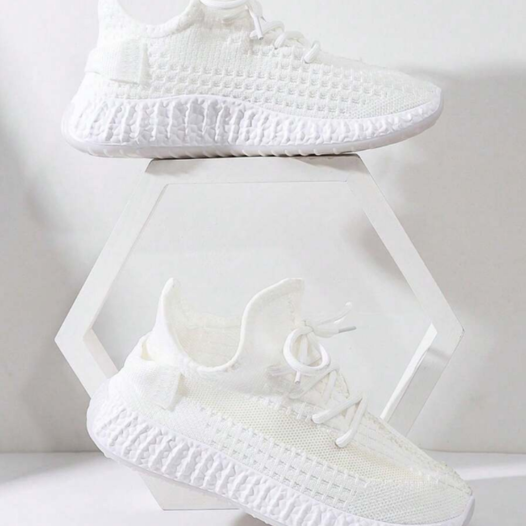 Yaya Sneakers - Zachte en Ultralichte Off-White Dames Sneakers