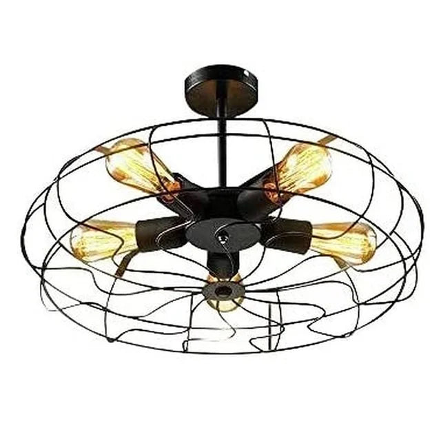 RetroLuxe - Vintage Kooi Kroonluchter voor Stijlvolle Verlichting