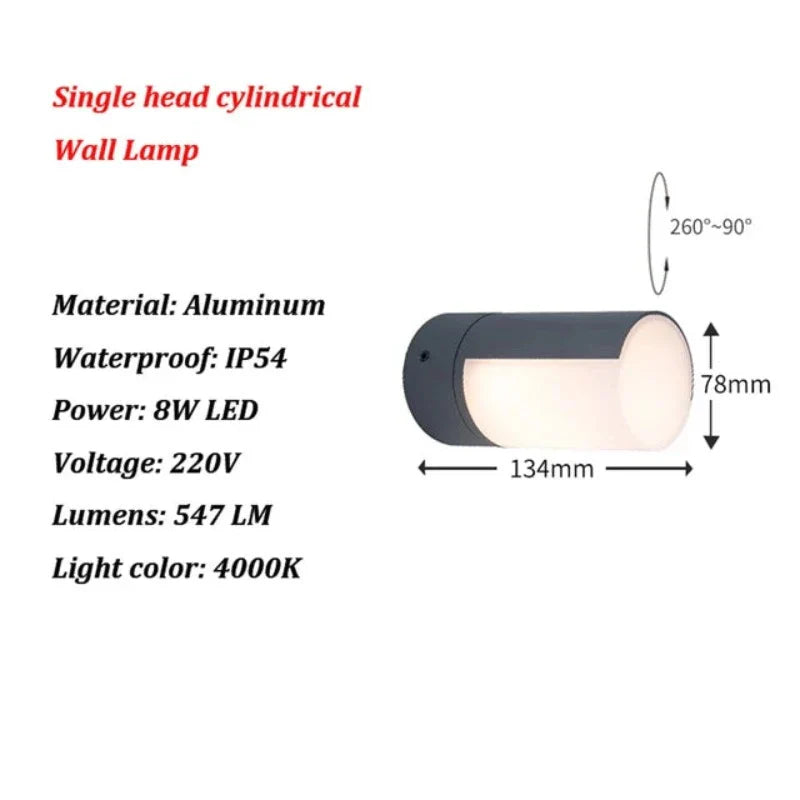 TrailBright - Stijlvolle LED Buitenwandlamp voor Moderne Verlichting