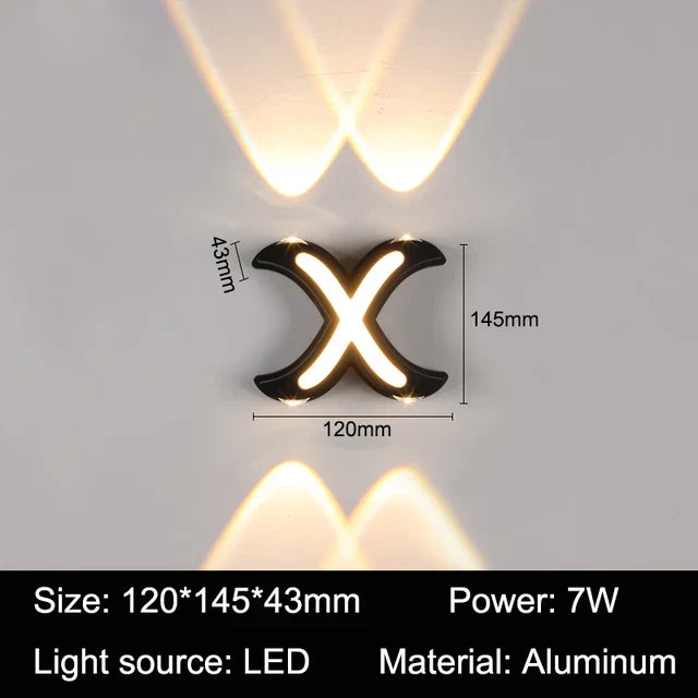 AlphaLight - Decoratieve Buitenletter Wandlamp | Stijlvolle Buitenverlichting