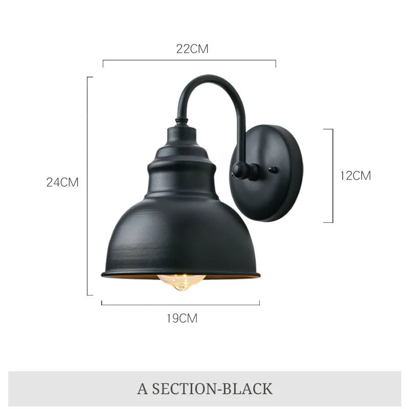 RetroShield - Weerbestendige Klassieke LED Wandlamp voor Buiten